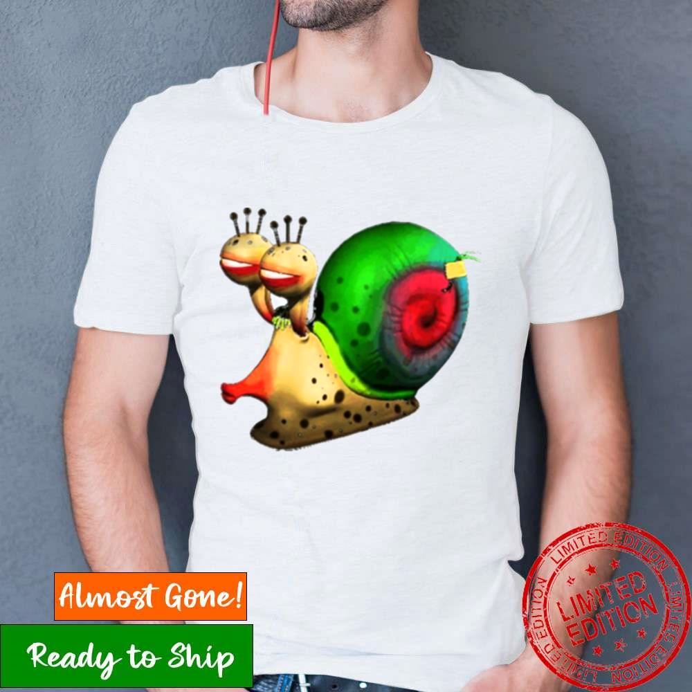 Fthe Strong Snail In Larva Cartoon Rainbow Shirt Fthe Strong Snail In Larva Cartoon Rainbow Shirt
