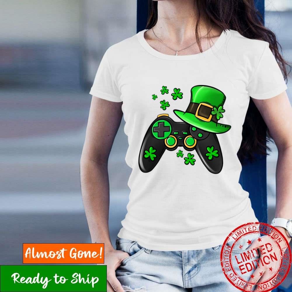 Gamer Boys Video Game St Patricks Day Shirt