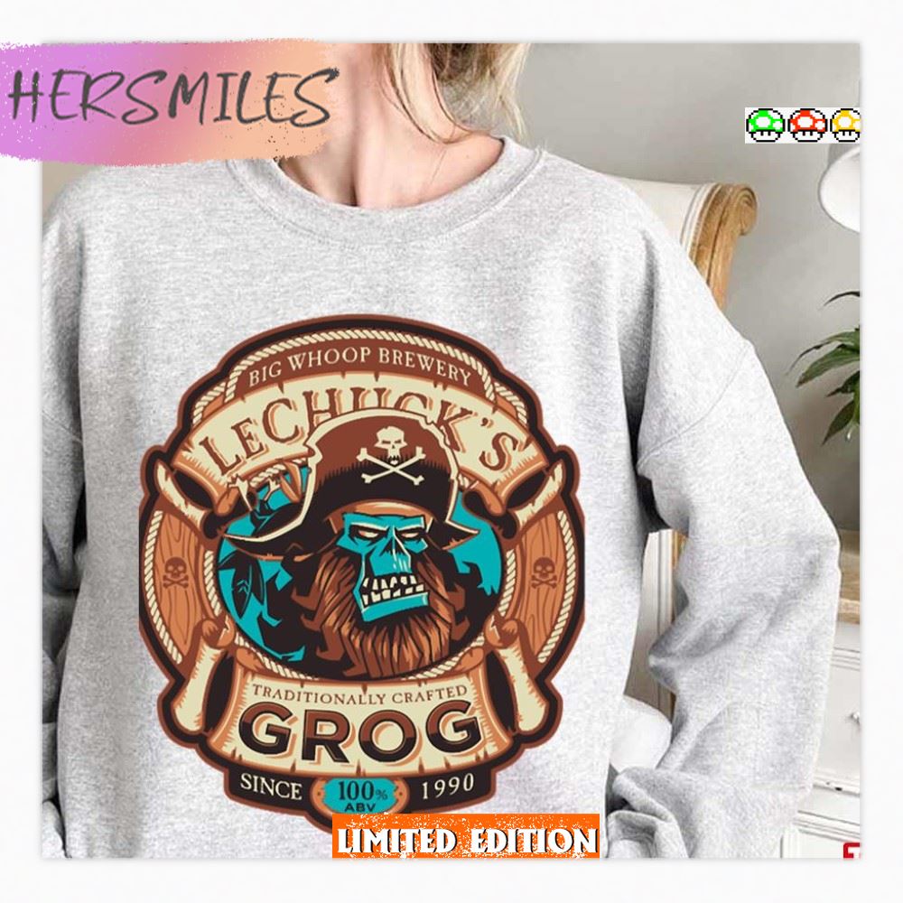 Ghost Pirate Grog Monkey Island T-Shirt