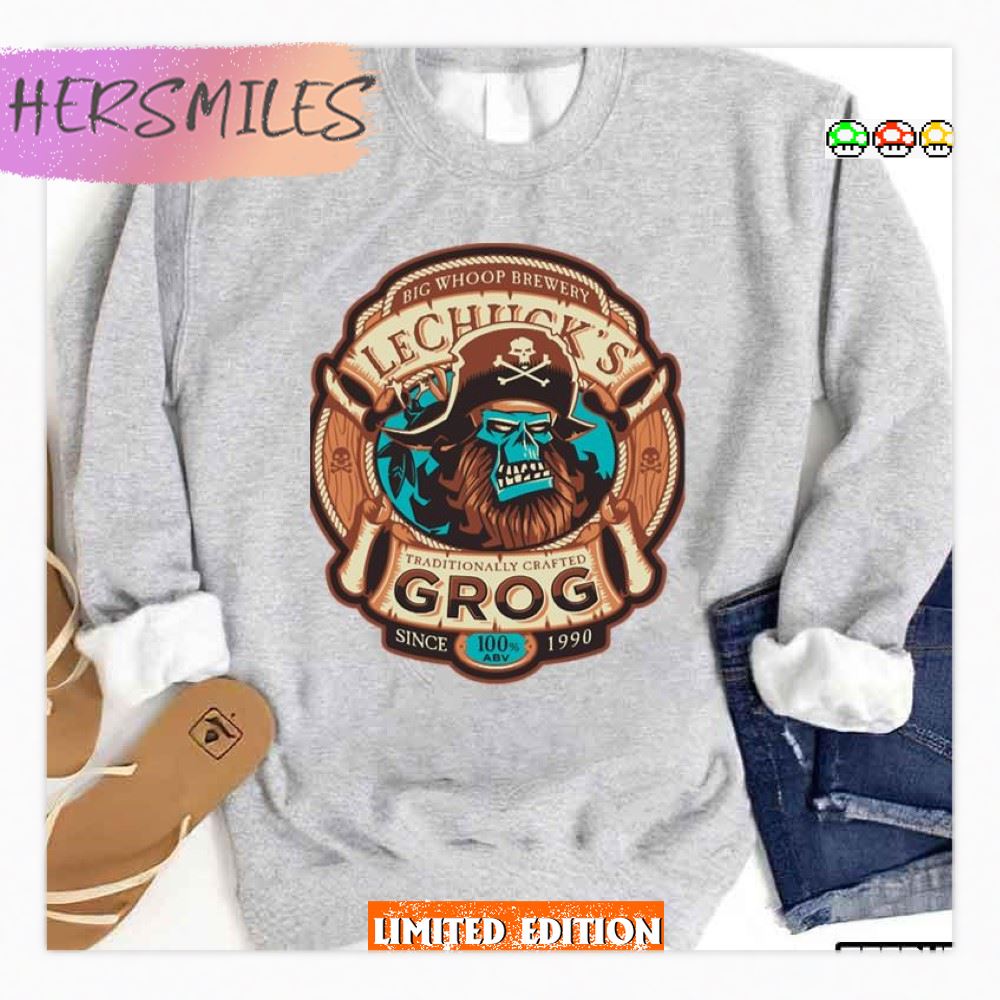 Ghost Pirate Grog Monkey Island T-Shirt
