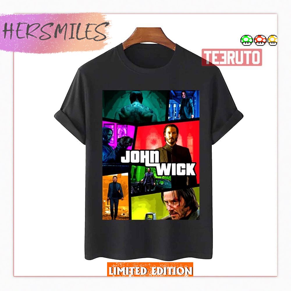 Grand Thieft Auto Parody John Wick 4 T-Shirt