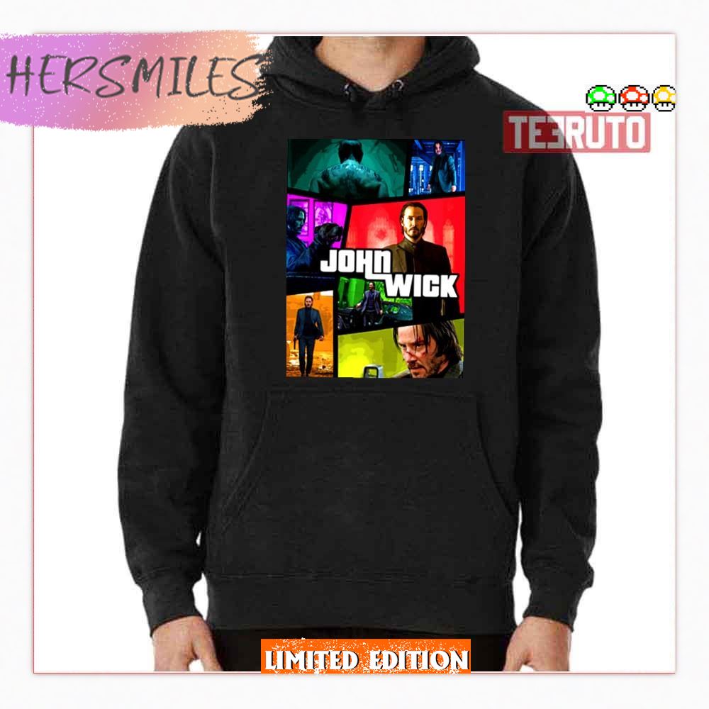 Grand Thieft Auto Parody John Wick 4 T-Shirt