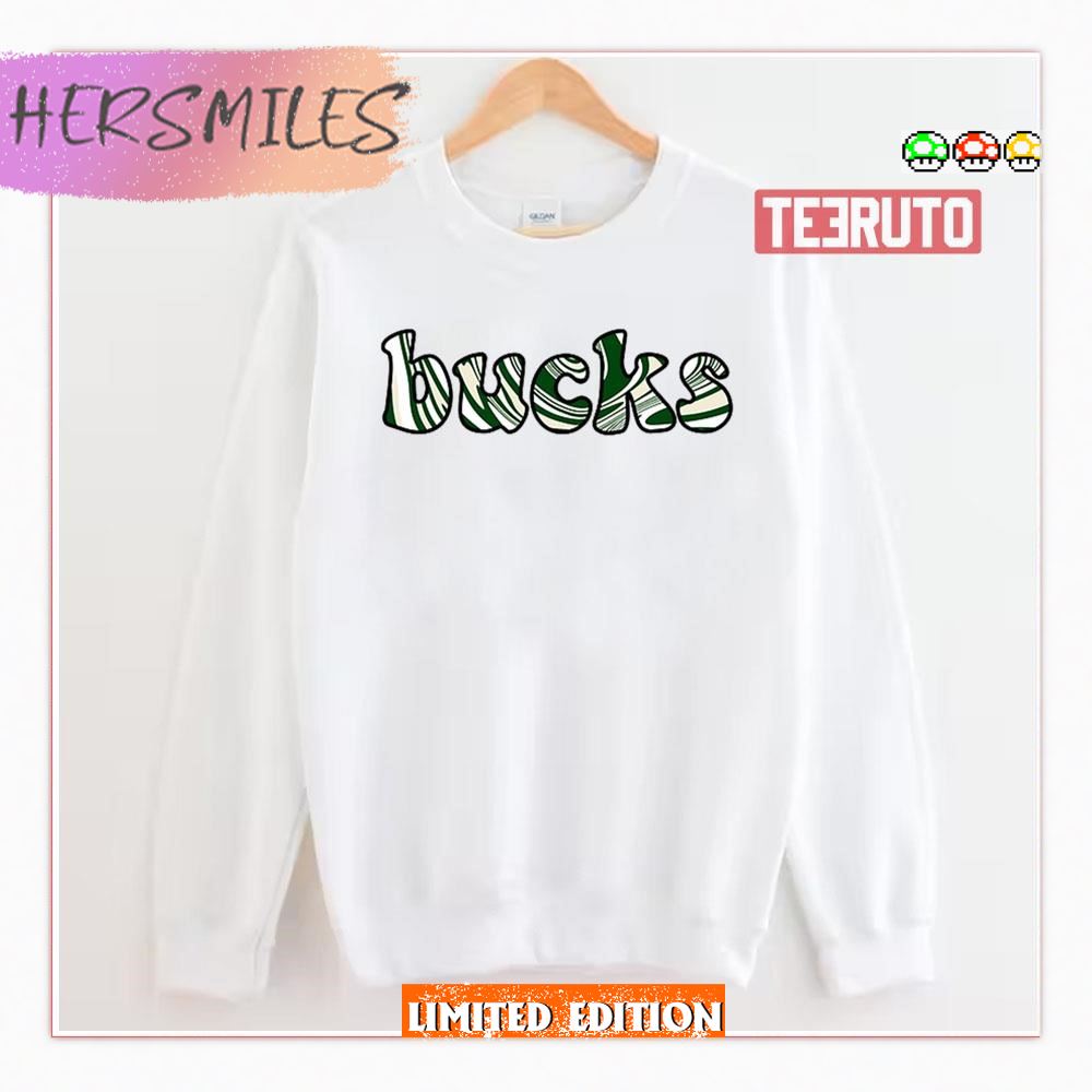 Groovy Bucks Graphic Milwaukee Bucks Shirt