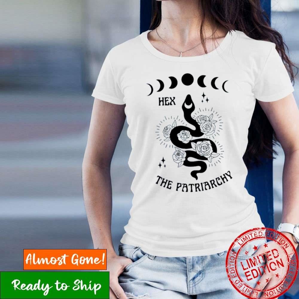 Hex The Patriarchy Feminist Moon Phase Snake Shirt