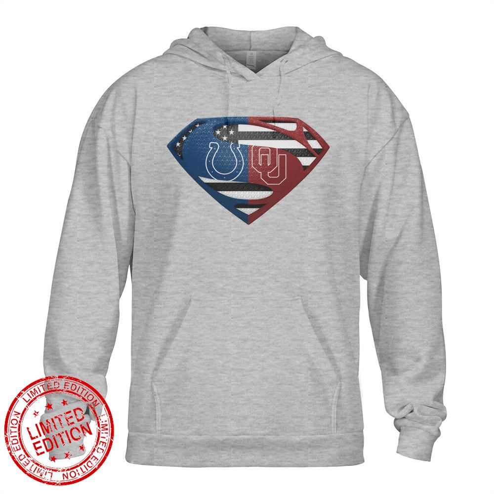 Indianapolis Colts Oklahoma Sooners Superman Logo Us Flag Shirt Indianapolis Colts Oklahoma Sooners Superman Logo Us Flag Shirt