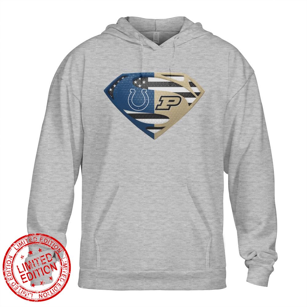 Indianapolis Colts Purdue Boilermakers Superman Logo Us Flag Shirt Indianapolis Colts Purdue Boilermakers Superman Logo Us Flag Shirt