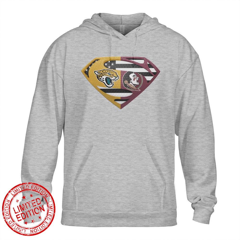 Jacksonville Jaguars Florida State Seminoles Superman Logo Us Flag Shirt Jacksonville Jaguars Florida State Seminoles Superman Logo Us Flag Shirt