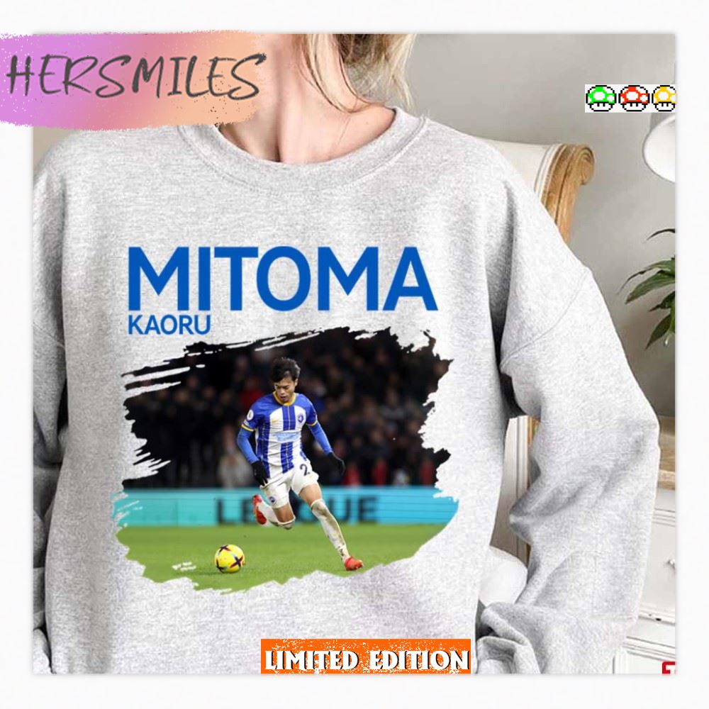 Kaoru Mitoma Photo With Text T-Shirt