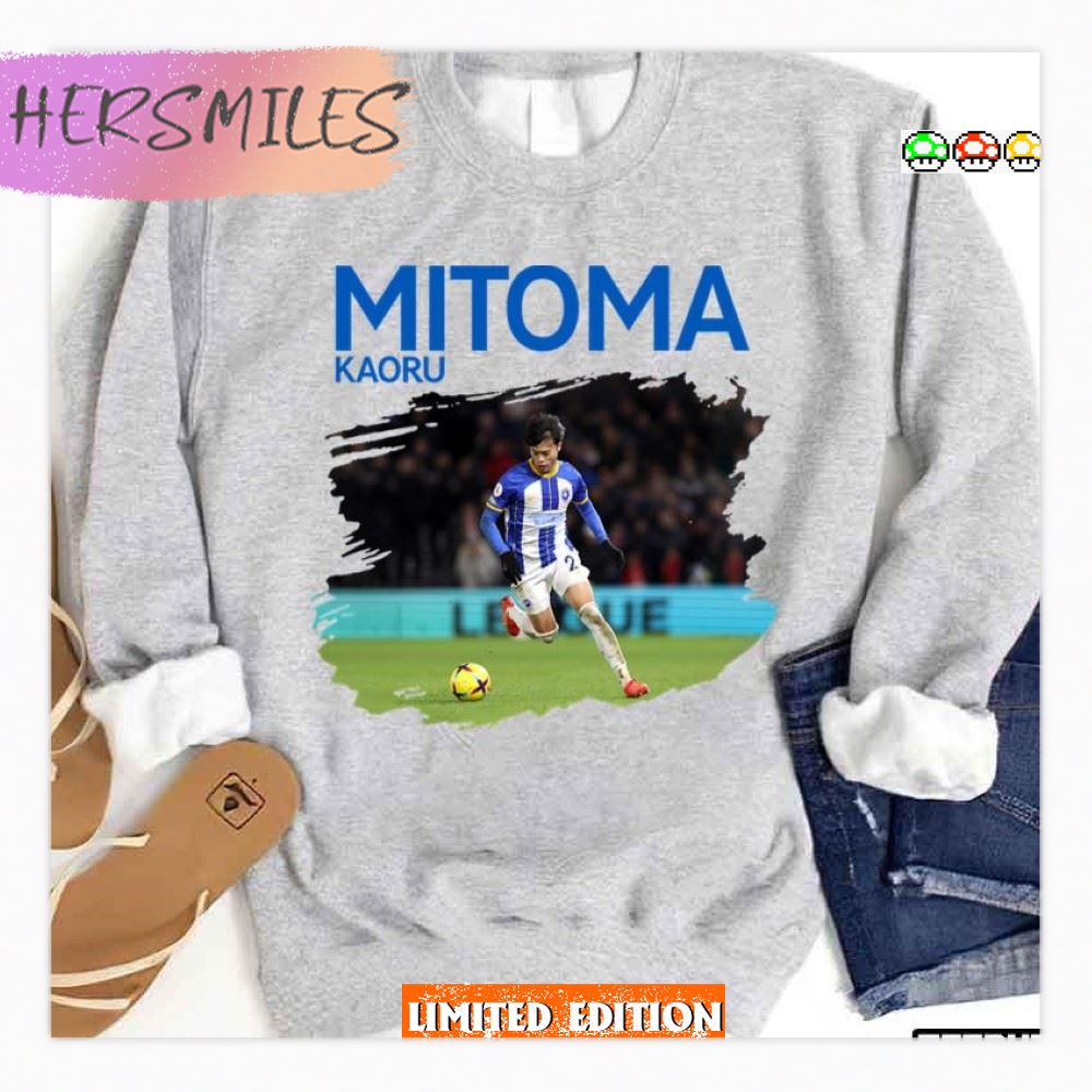 Kaoru Mitoma Photo With Text T-Shirt