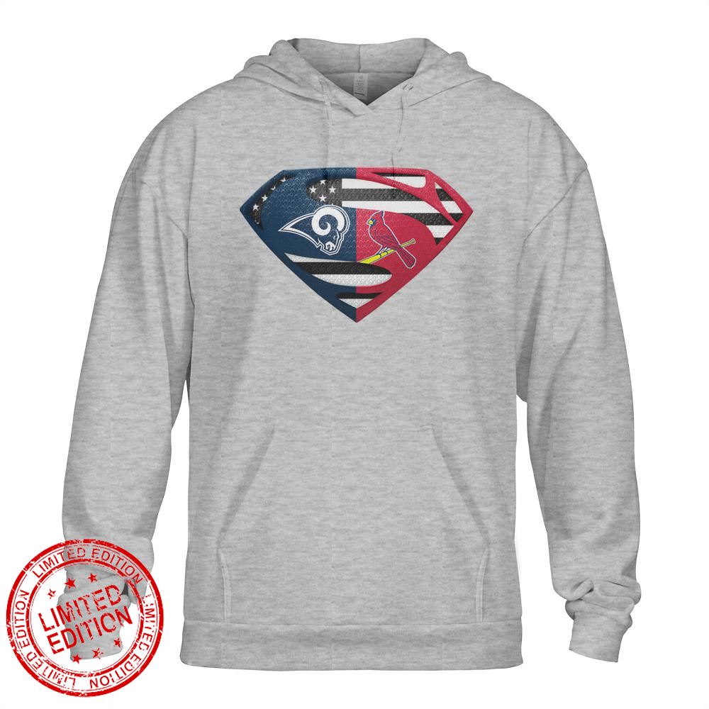 Los Angeles Rams St Louis Cardinals Superman Logo Us Flag Shirt Los Angeles Rams St Louis Cardinals Superman Logo Us Flag Shirt