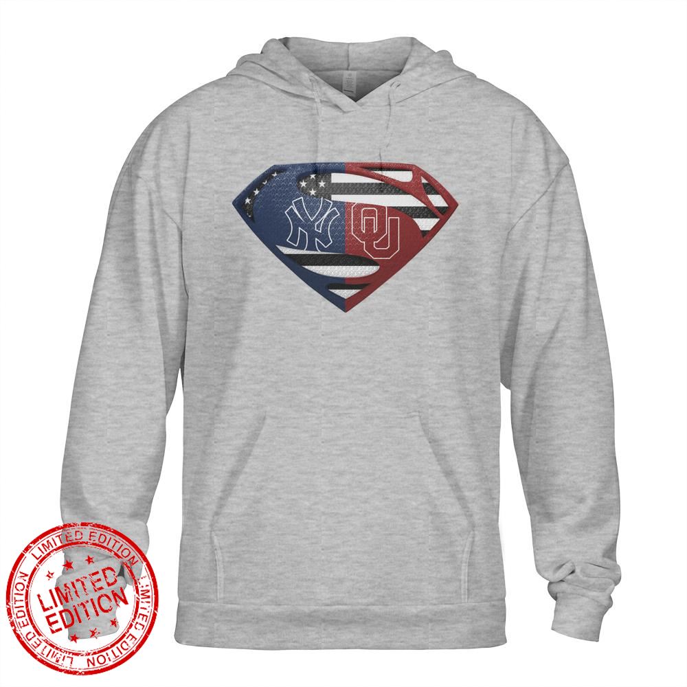 New York Yankees Oklahoma Sooners Superman Logo Us Flag Shirt New York Yankees Oklahoma Sooners Superman Logo Us Flag Shirt