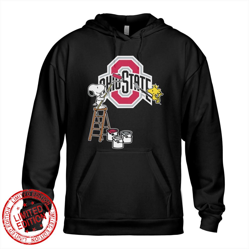 Ohio State Buckeyes Snoopy and Woodstock Painting Logo Shirt Ohio State Buckeyes Snoopy and Woodstock Painting Logo Shirt