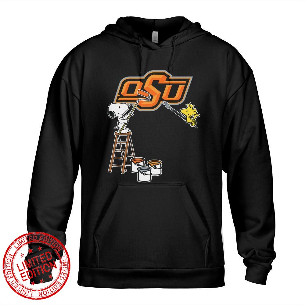 Oklahoma State Cowboys Snoopy and Woodstock Painting Logo Shirt Oklahoma State Cowboys Snoopy and Woodstock Painting Logo Shirt
