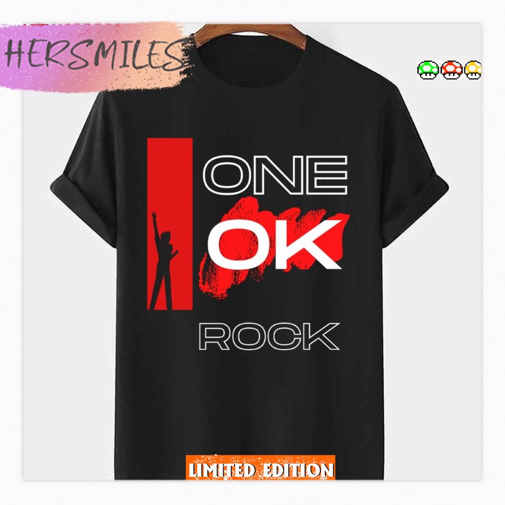 One Ok Rock Design In Red Shirt