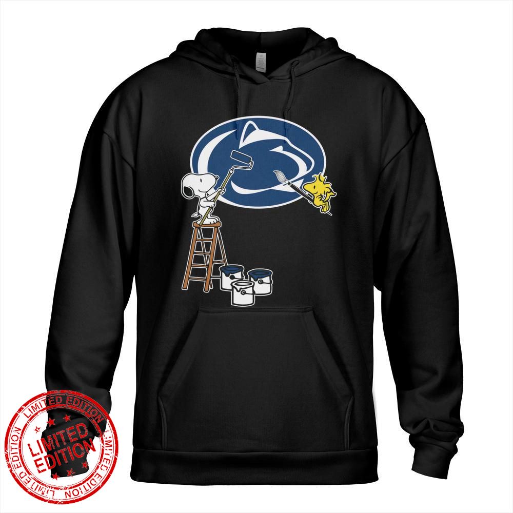 Penn State Nittany Lions Snoopy and Woodstock Painting Logo Shirt Penn State Nittany Lions Snoopy and Woodstock Painting Logo Shirt