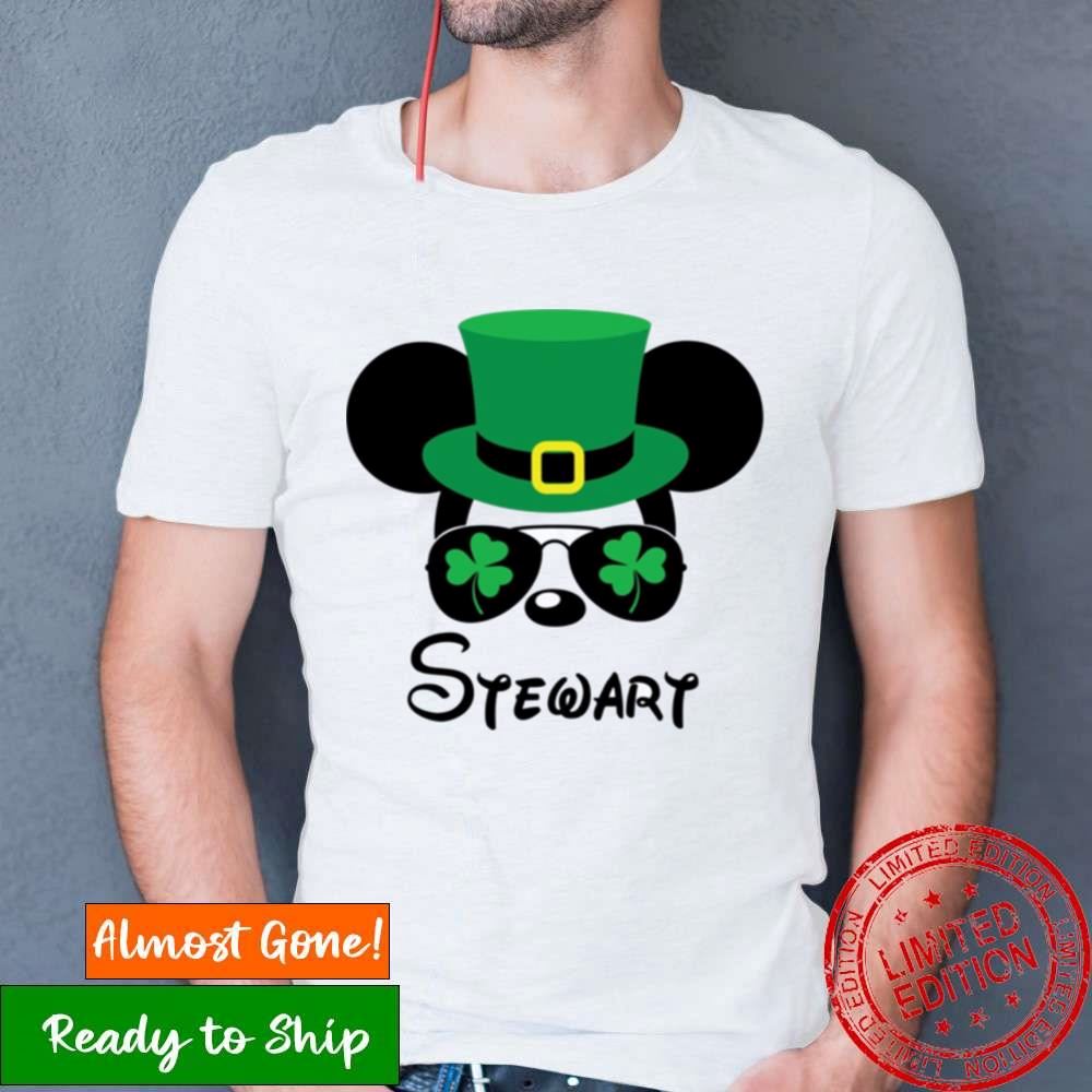 Personalized Mickey Minnie Shamrock Disney Sunglasses St Patricks Day Shirt Personalized Mickey Minnie Shamrock Disney Sunglasses St Patricks Day Shirt