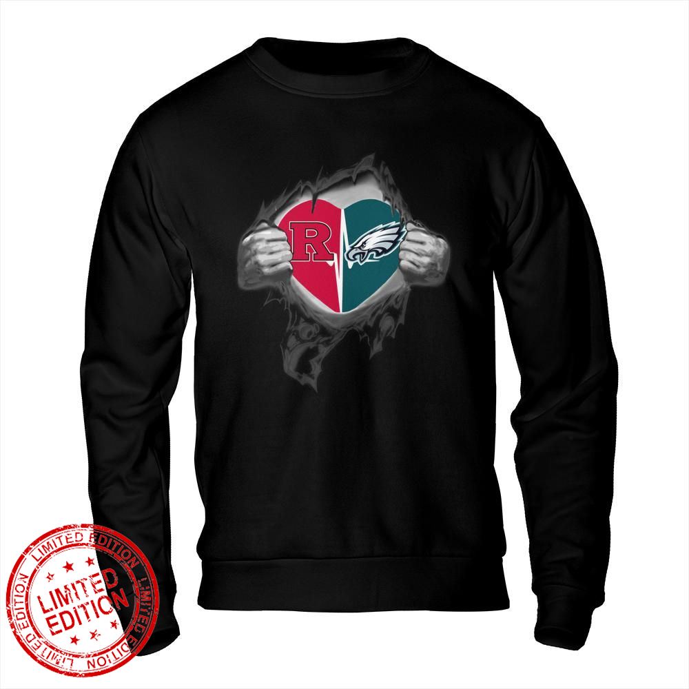 Philadelphia Eagles Rutgers Scarlet Knights In My Heartbeat Shirt
