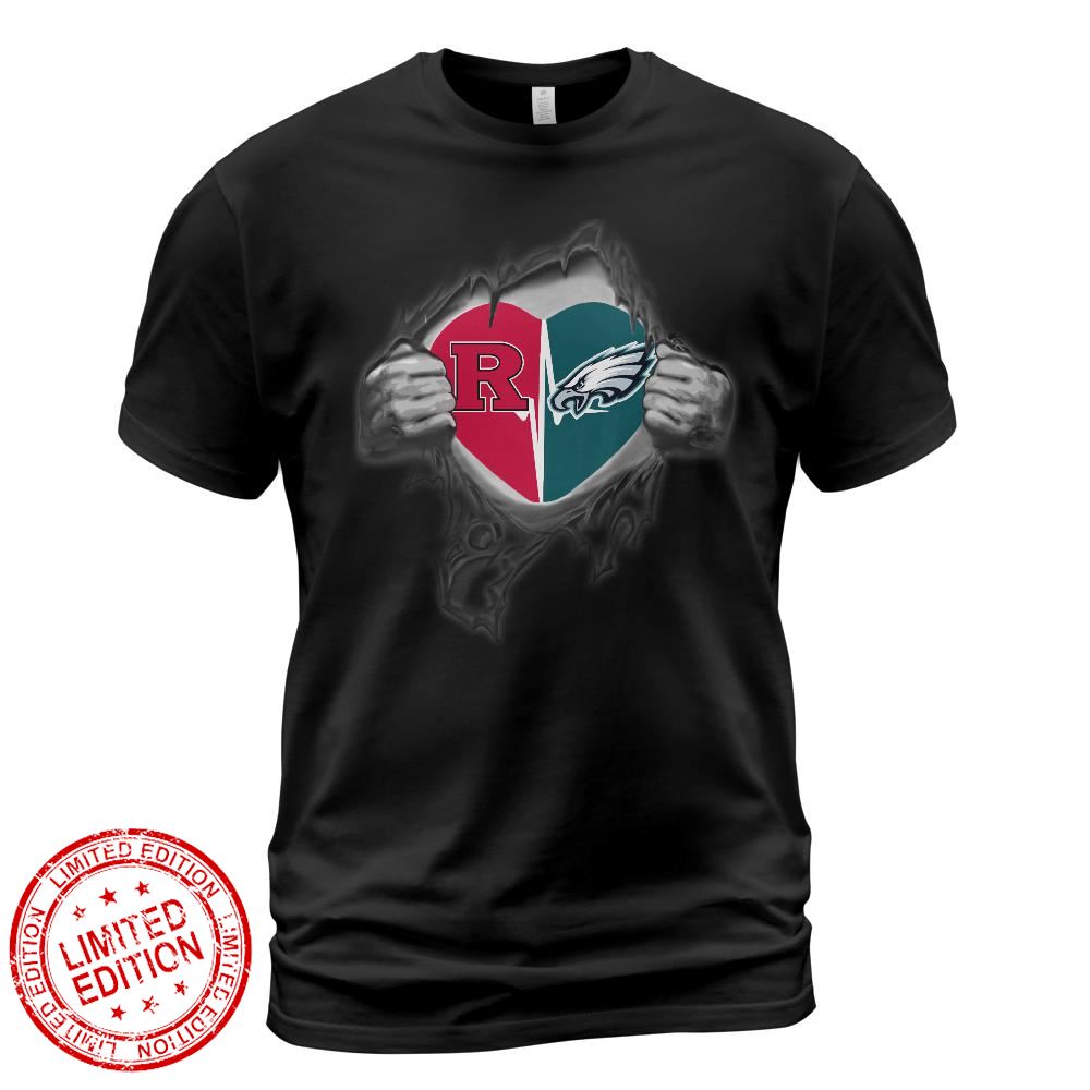 Philadelphia Eagles Rutgers Scarlet Knights In My Heartbeat Shirt