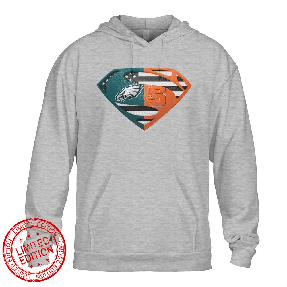 Philadelphia Eagles Syracuse Orange Superman Logo Us Flag Shirt Philadelphia Eagles Syracuse Orange Superman Logo Us Flag Shirt