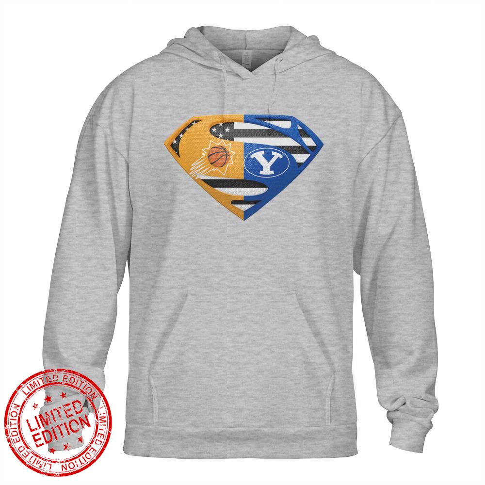 Phoenix Suns Byu Cougars Superman Logo Us Flag Shirt Phoenix Suns Byu Cougars Superman Logo Us Flag Shirt