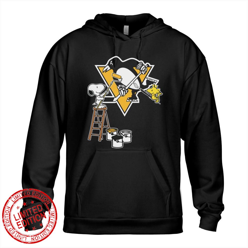 Pittsburgh Penguins Snoopy and Woodstock Painting Logo Shirt Pittsburgh Penguins Snoopy and Woodstock Painting Logo Shirt