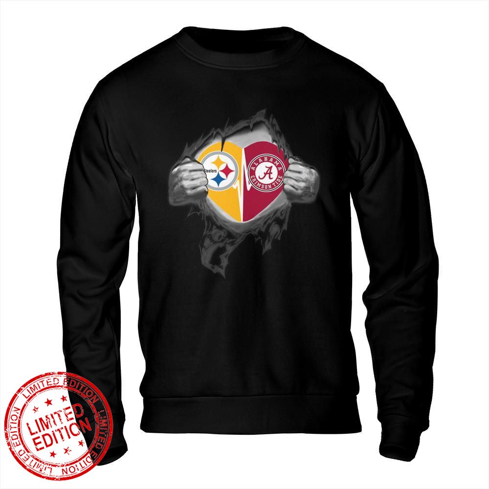 Pittsburgh Steelers Alabama Crimson Tide In My Heartbeat Shirt