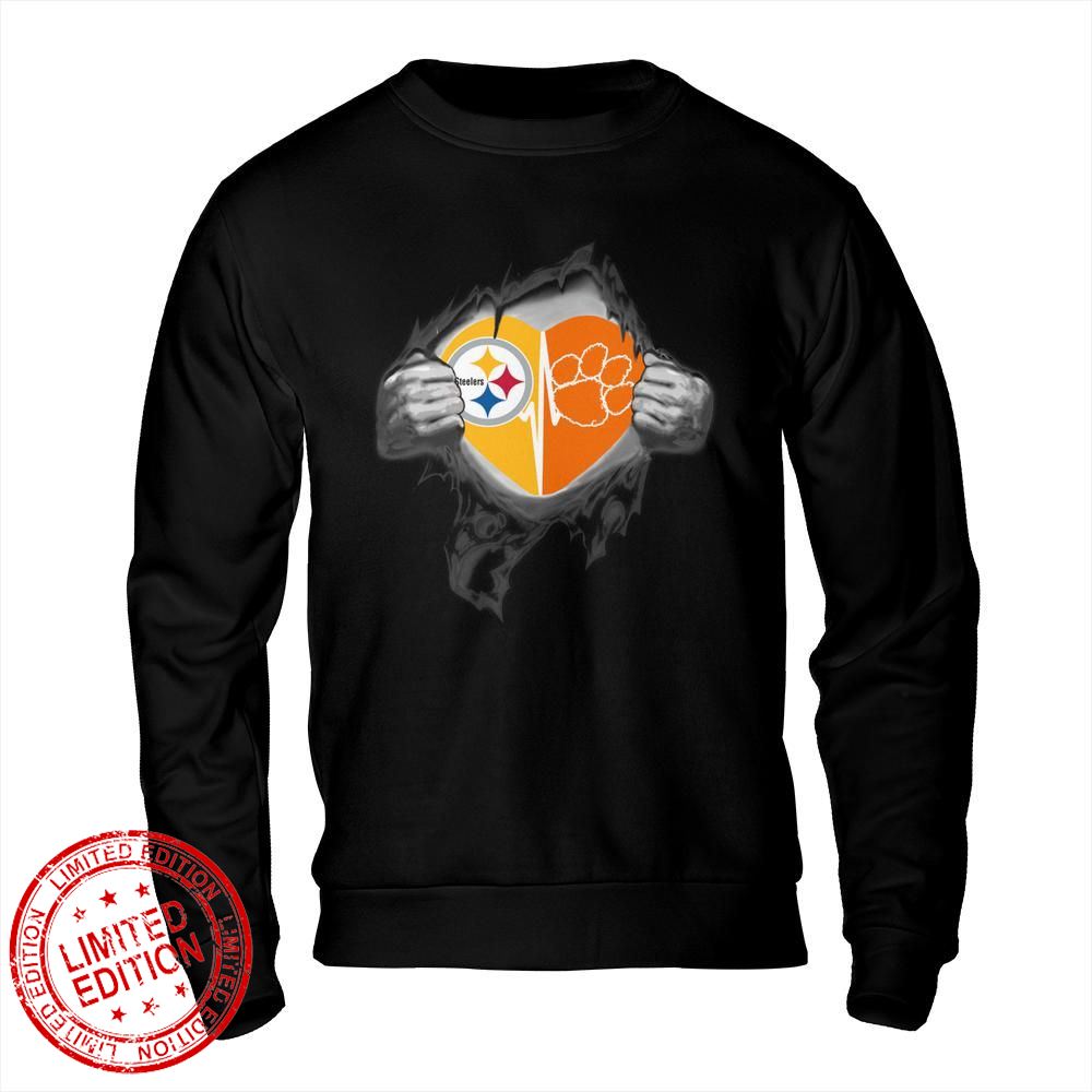 Pittsburgh Steelers Clemson Cleveland Tigers In My Heartbeat Shirt