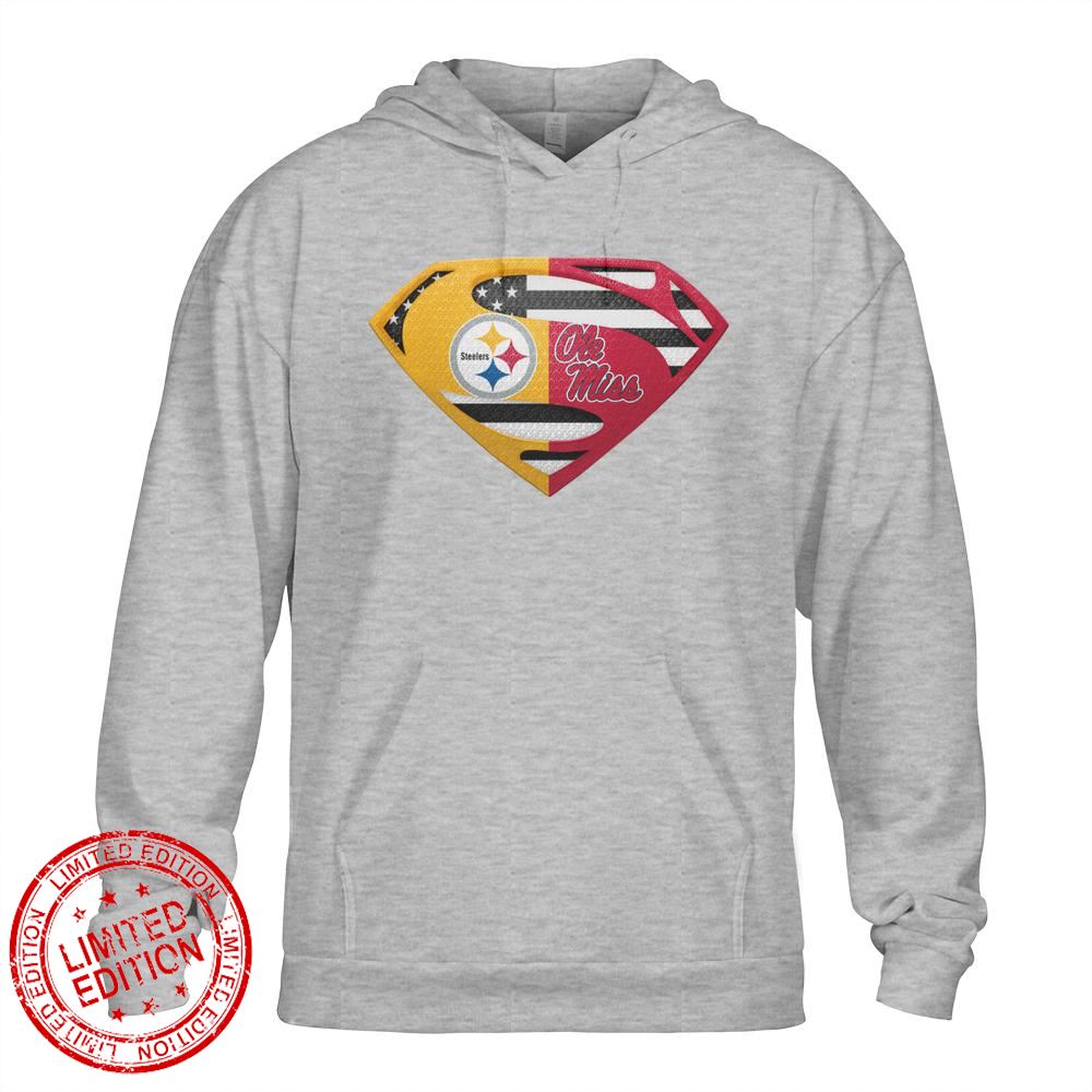 Pittsburgh Steelers Ole Miss Rebels Superman Logo Us Flag Shirt Pittsburgh Steelers Ole Miss Rebels Superman Logo Us Flag Shirt