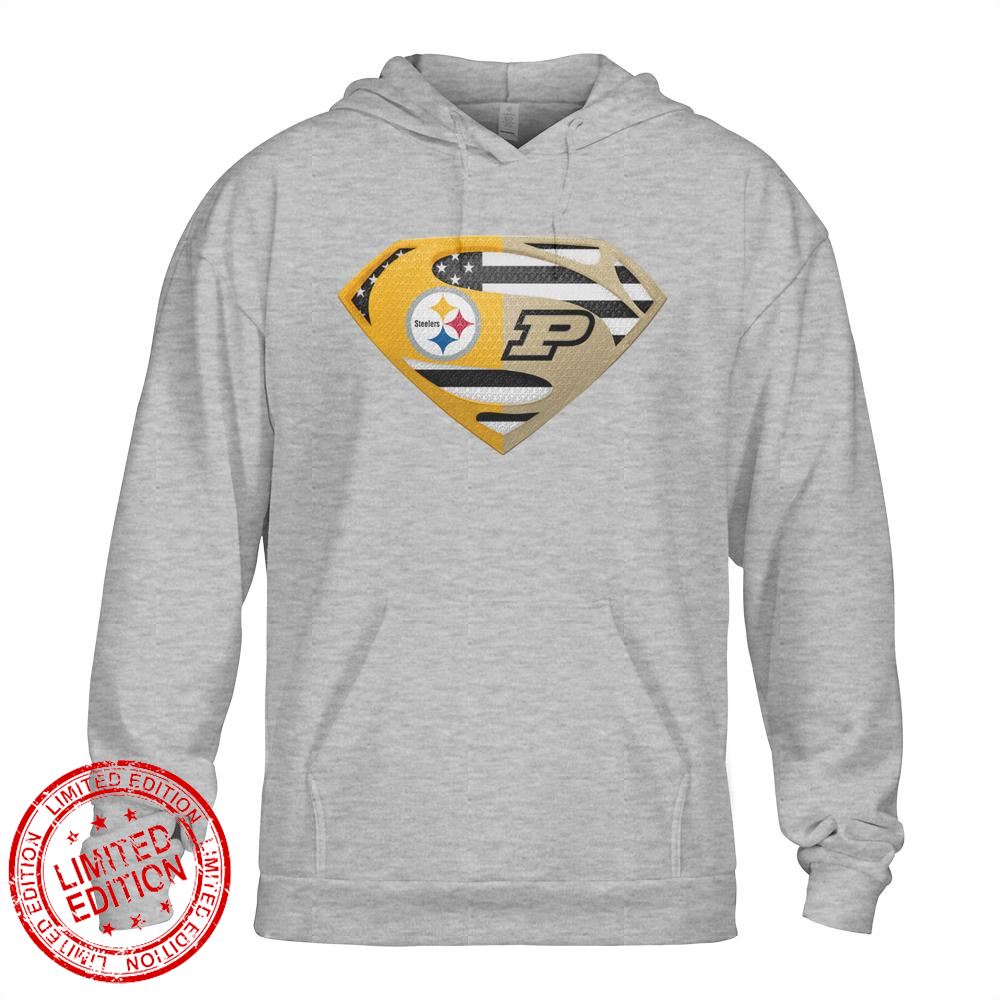 Pittsburgh Steelers Purdue Boilermakers Superman Logo Us Flag Shirt Pittsburgh Steelers Purdue Boilermakers Superman Logo Us Flag Shirt