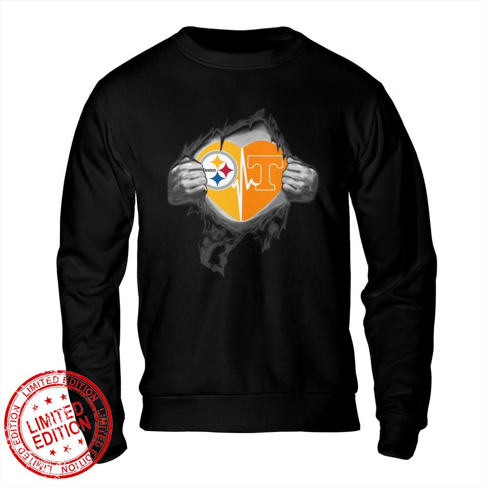 Pittsburgh Steelers Tennessee Volunteers In My Heartbeat Shirt
