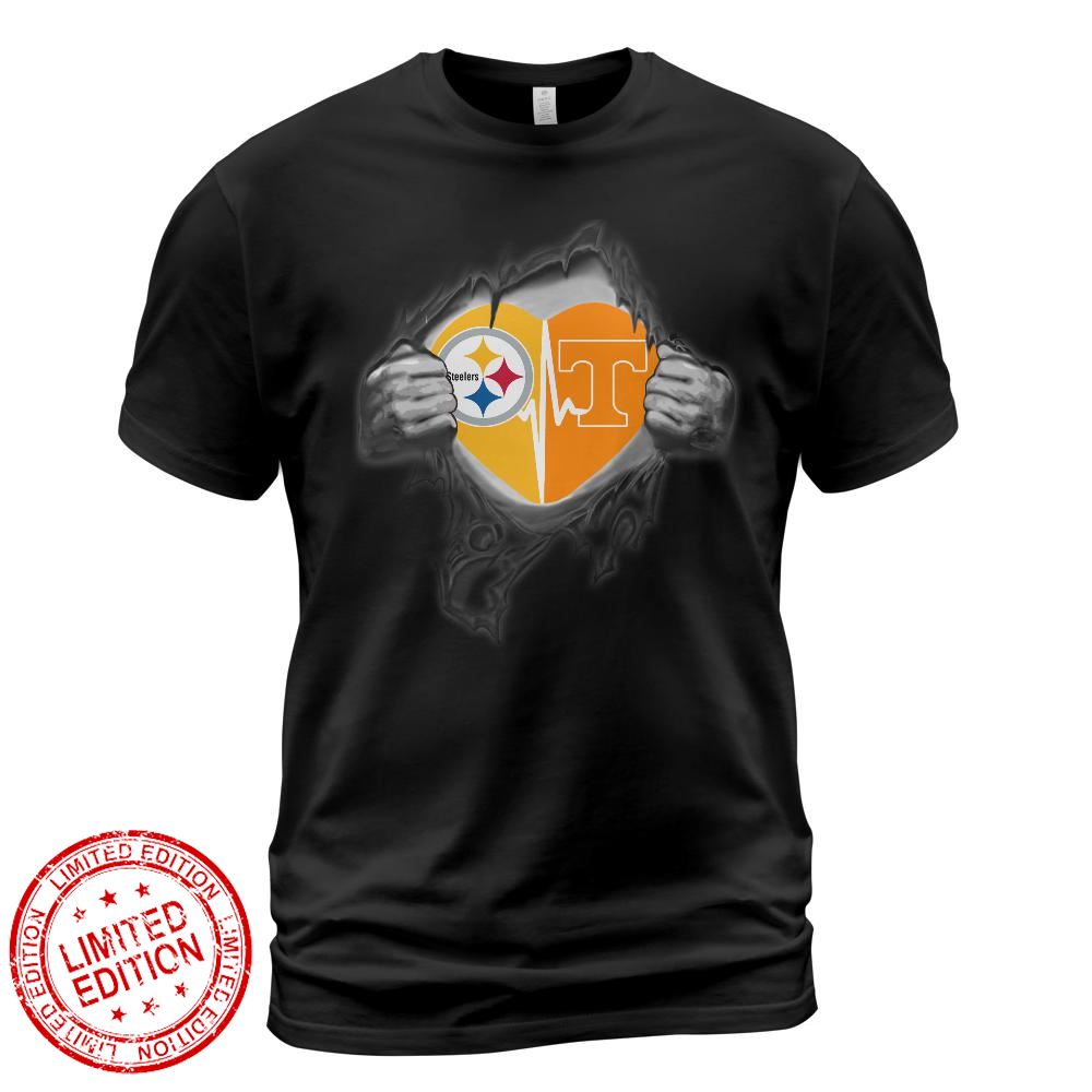 Pittsburgh Steelers Tennessee Volunteers In My Heartbeat Shirt