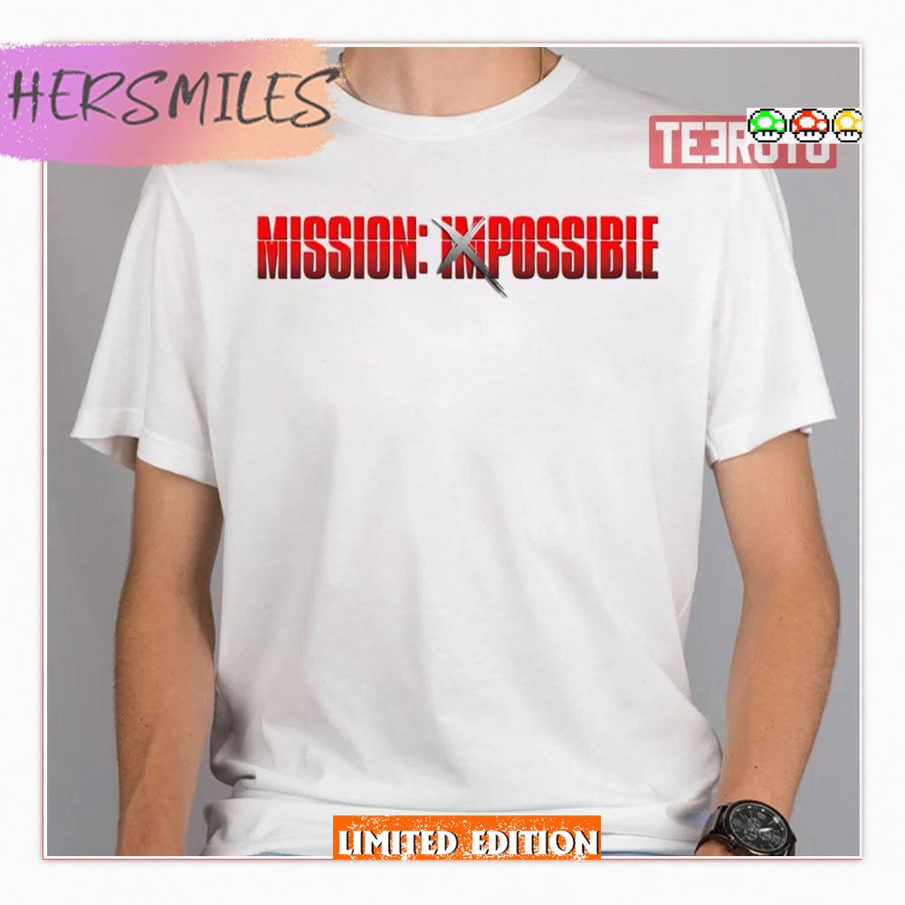 Red Logo Tom Cruise Mission Possible Shirt