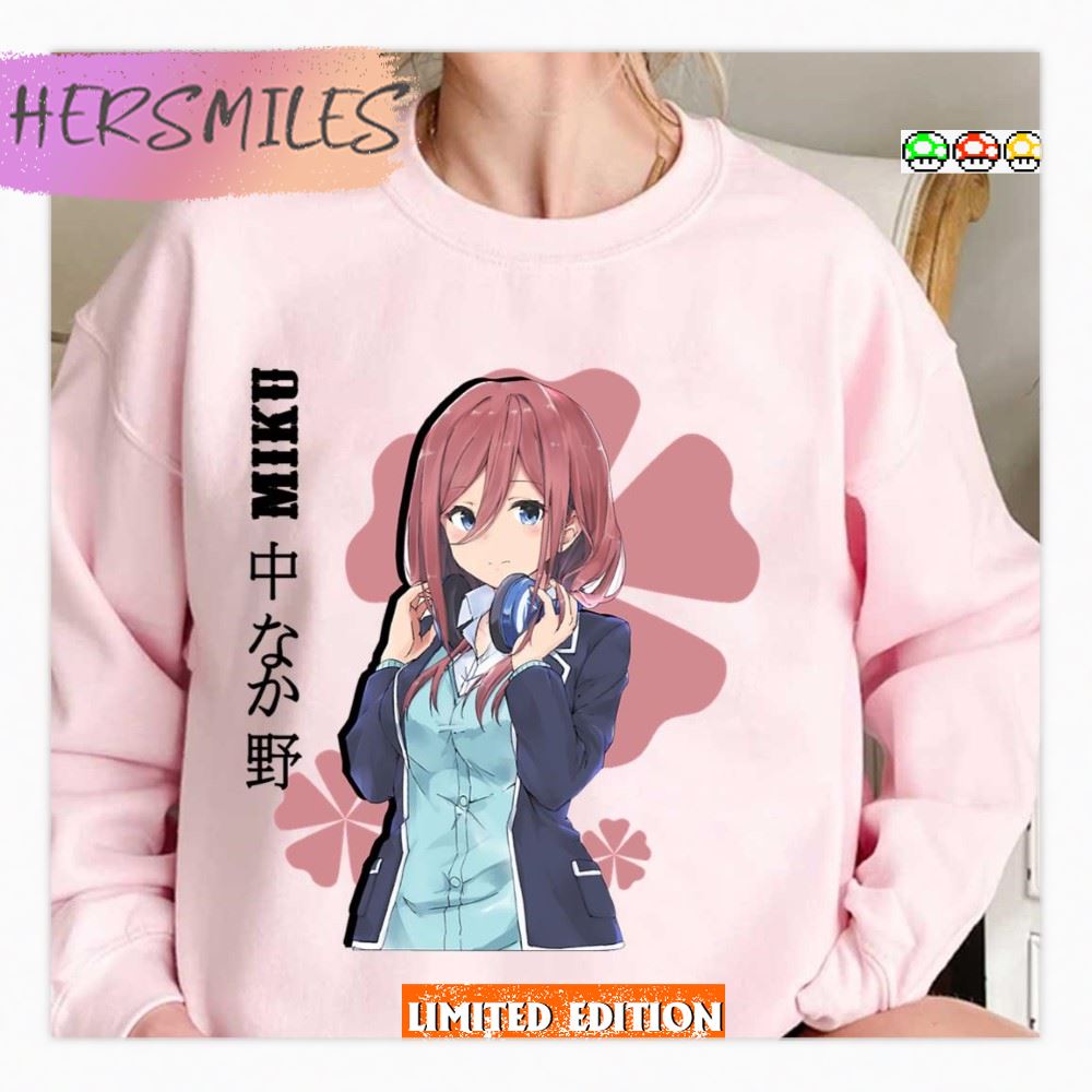 Shy Girl Miku Nakano The Quintessential Quintuplets Shirt
