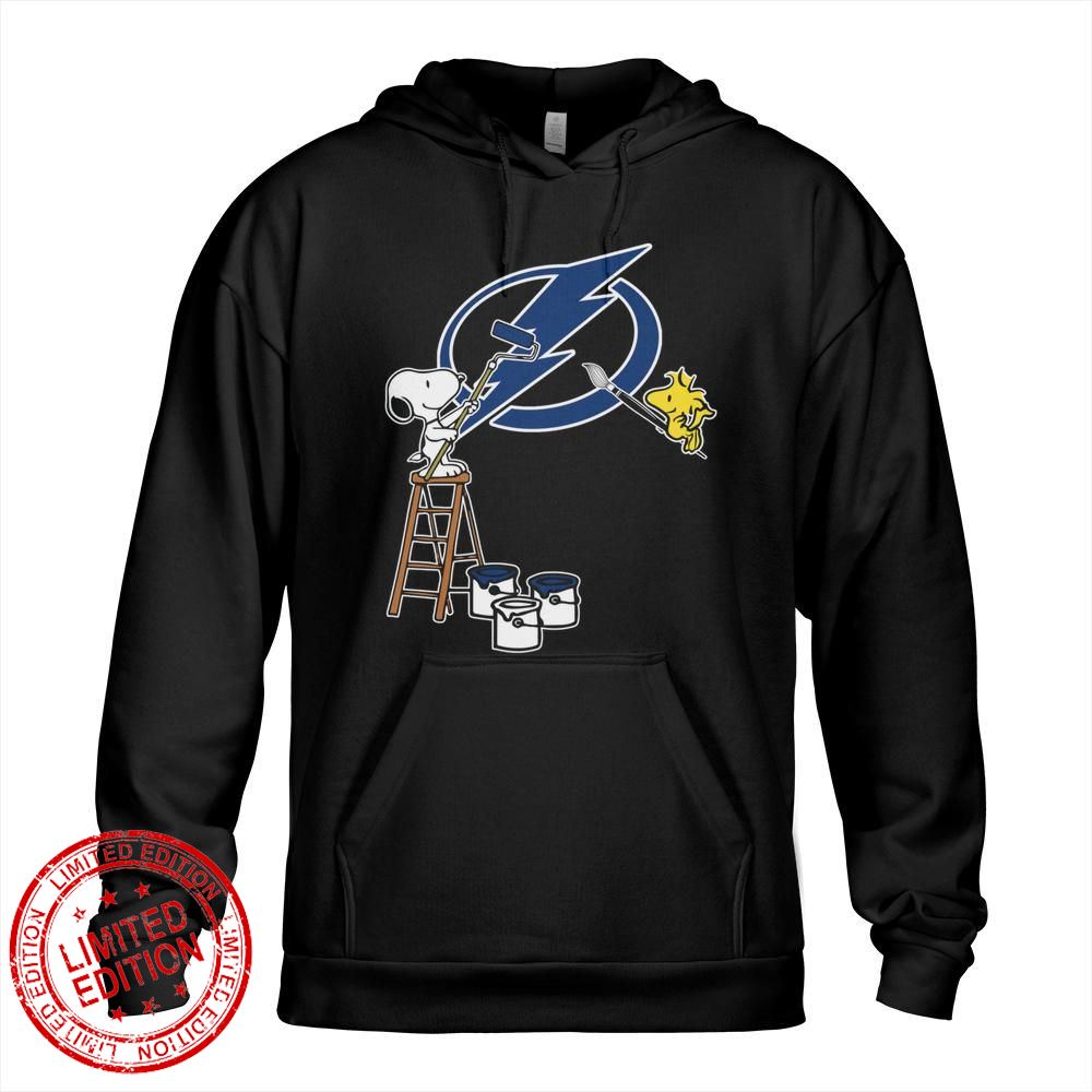 Tampa Bay Lightning Snoopy and Woodstock Painting Logo Shirt Tampa Bay Lightning Snoopy and Woodstock Painting Logo Shirt