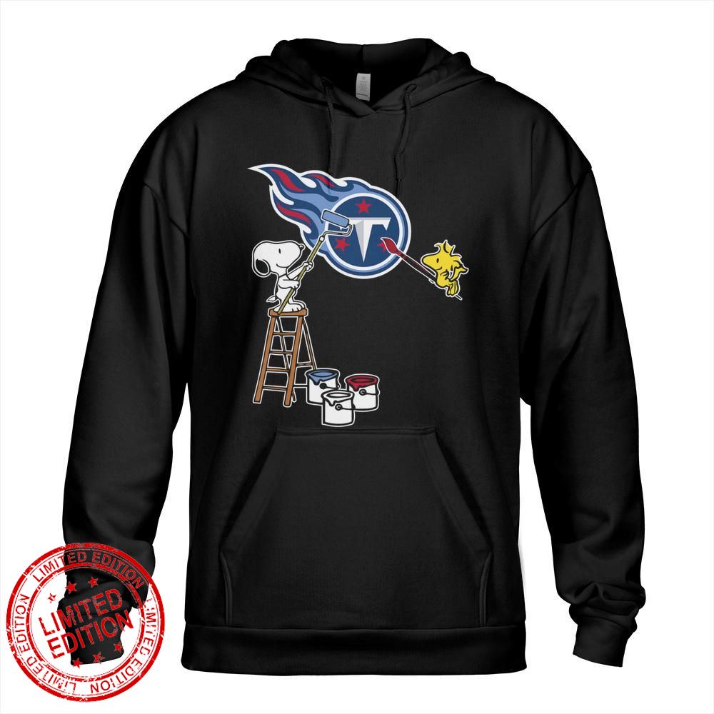 Tennessee Titans Snoopy and Woodstock Painting Logo Shirt Tennessee Titans Snoopy and Woodstock Painting Logo Shirt