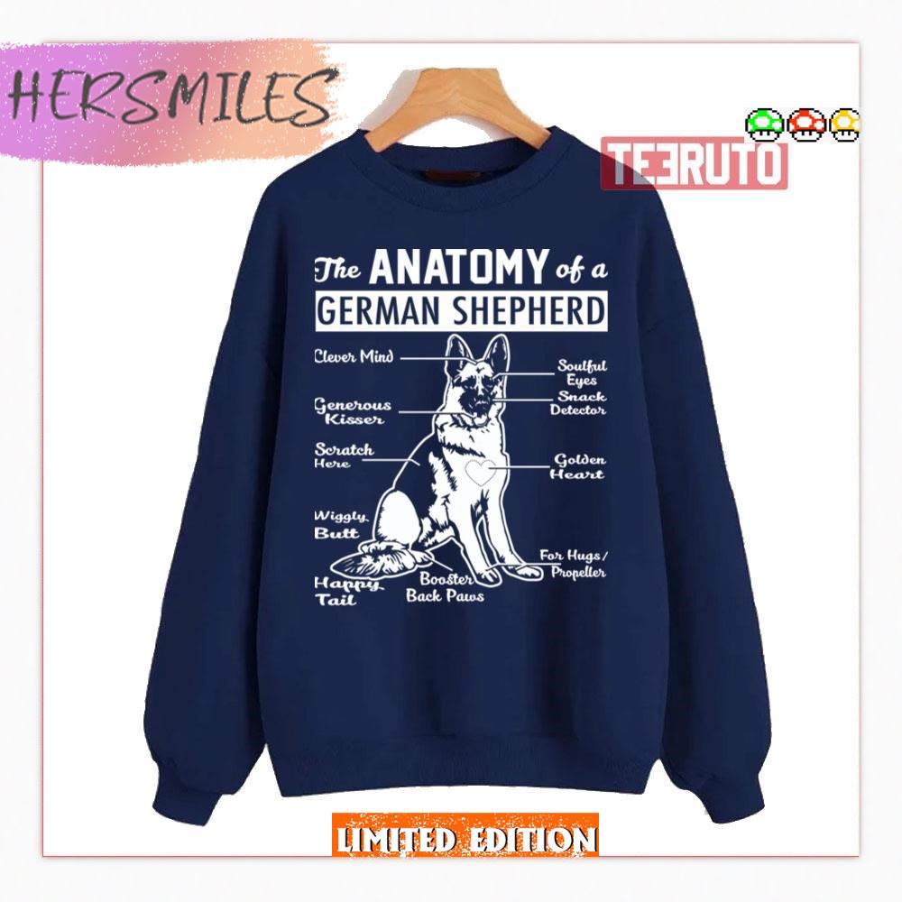 The Anatomy Of A German Shepherd Shirt
