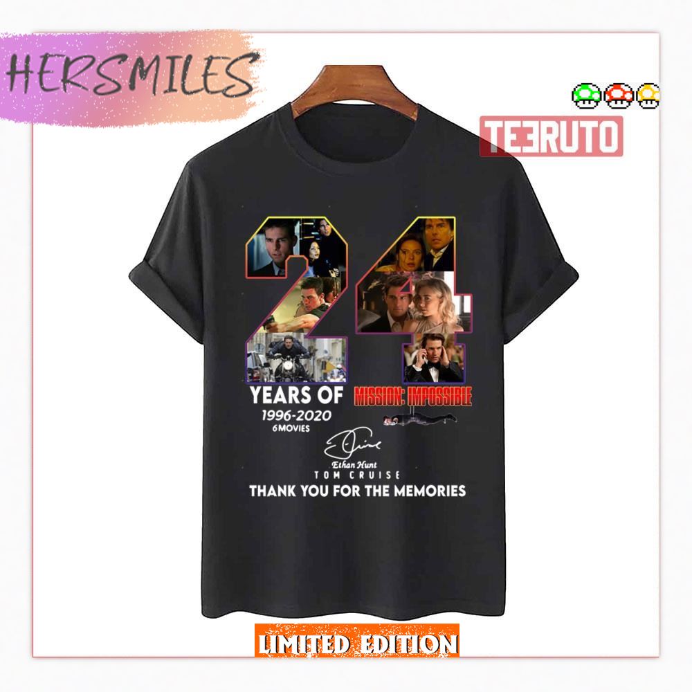 The Memories 24 Years Mission Impossible Design Tom Cruise Shirt