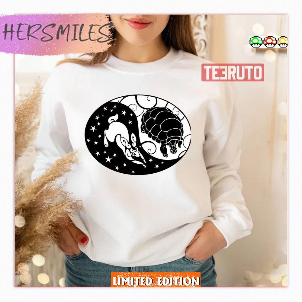 The Tortoise And The Hare Yin Yang T-Shirt