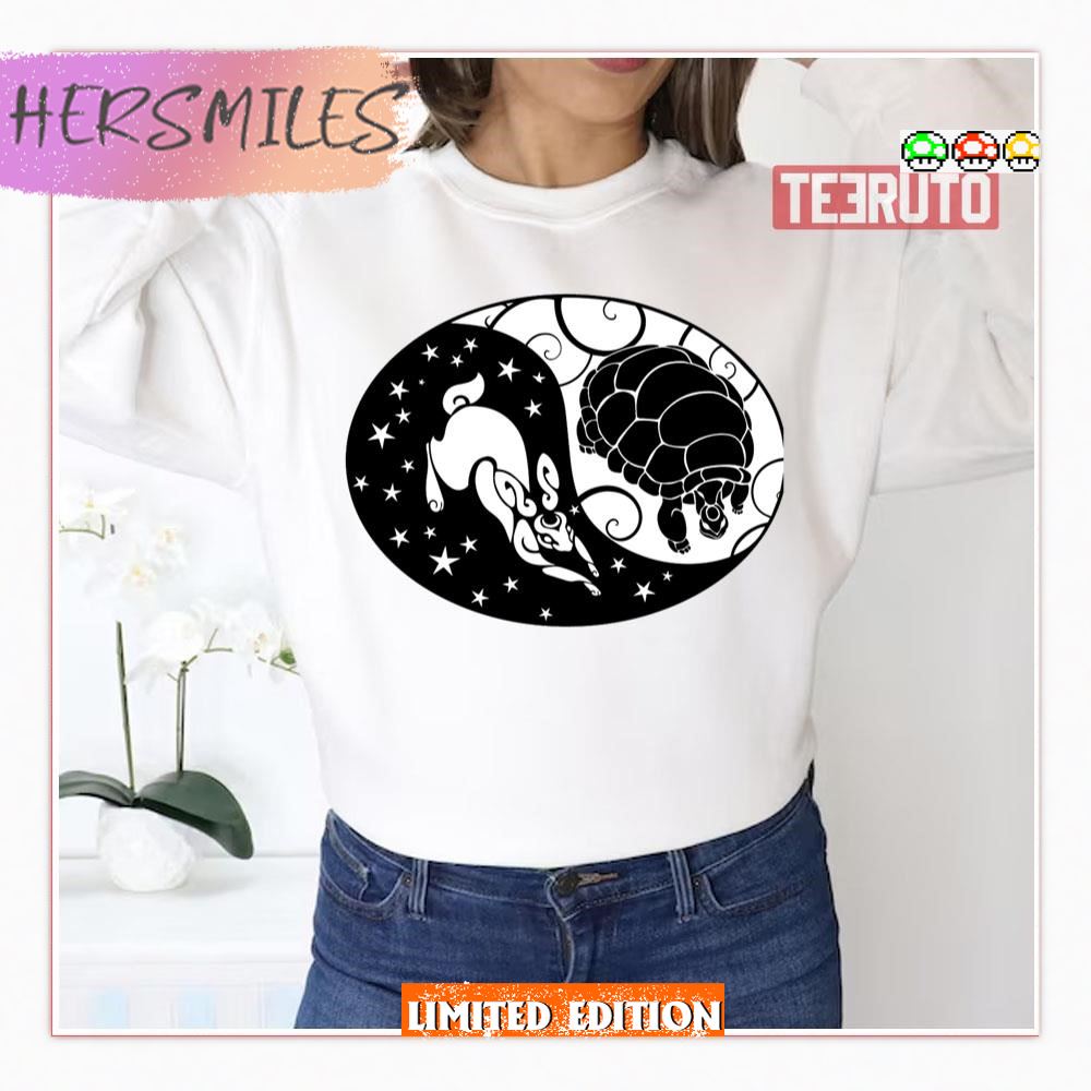 The Tortoise And The Hare Yin Yang T-Shirt