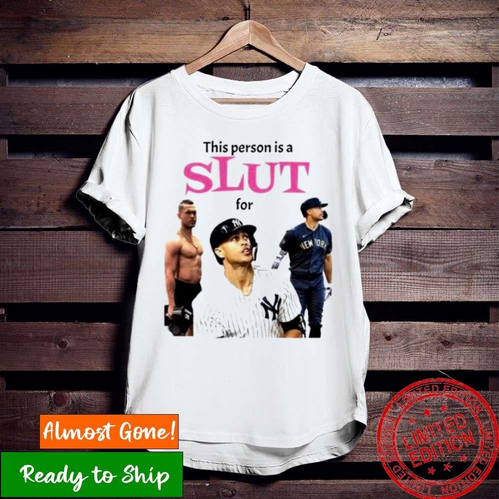 This Person Is A Slut For Giancarlo Stanton Ny Yankees Shirt