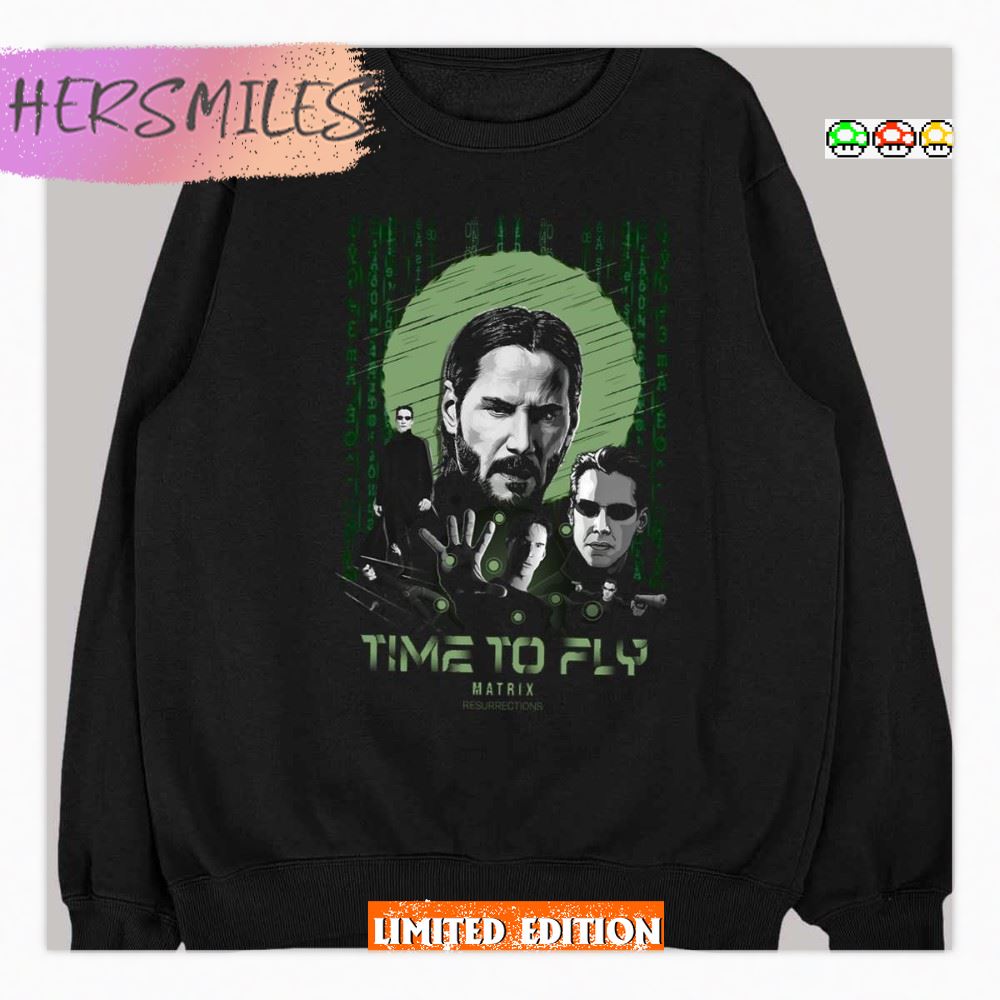 Time To Fly The Matrix Vintage Art T-Shirt
