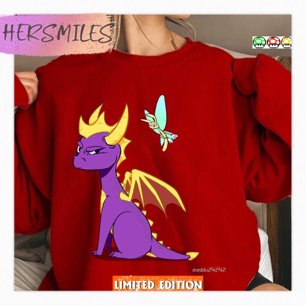 Tiny And Angry Spyro The Dragon T-Shirt