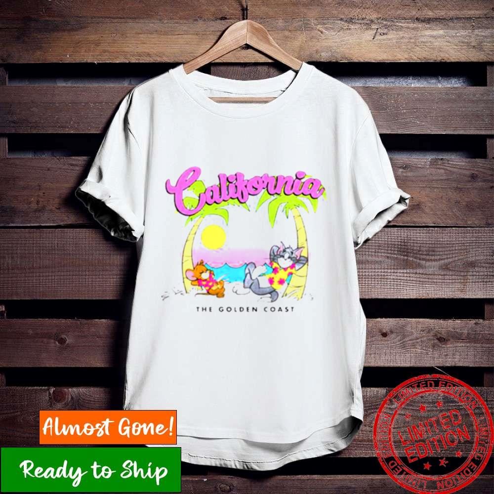 Tom And Jerry California The Golden Coast Vacation Shirt