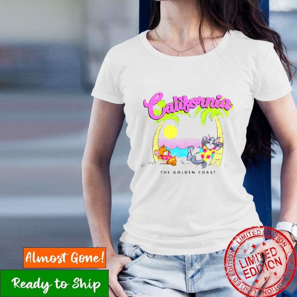 Tom And Jerry California The Golden Coast Vacation Shirt
