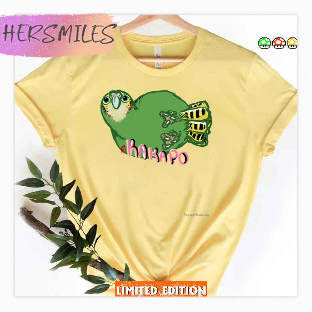Too Fat To Stand Kakapo Shirt