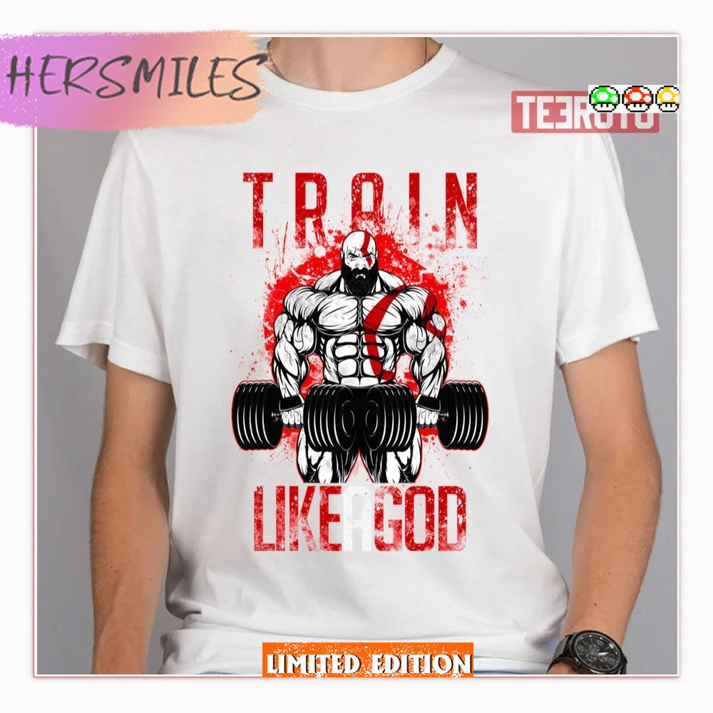 Train Like A God Kratos Bodybuilding Shirt