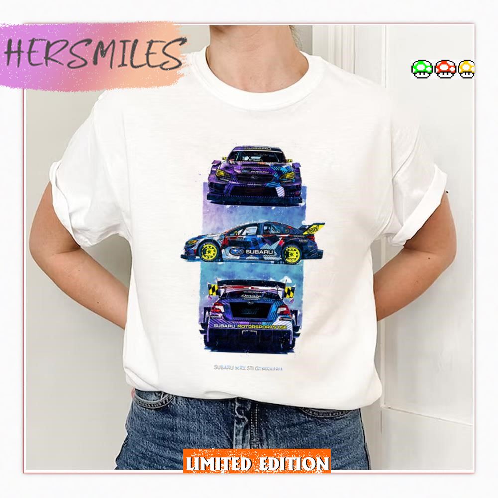 Travis Pastrana's 2020 Subaru Wrx Sti Stunt Car T-Shirt Travis Pastrana's 2020 Subaru Wrx Sti Stunt Car T-Shirt