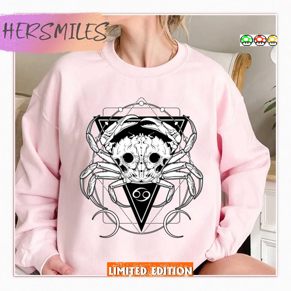 Triangle Design Zodiac Cancer Shirt