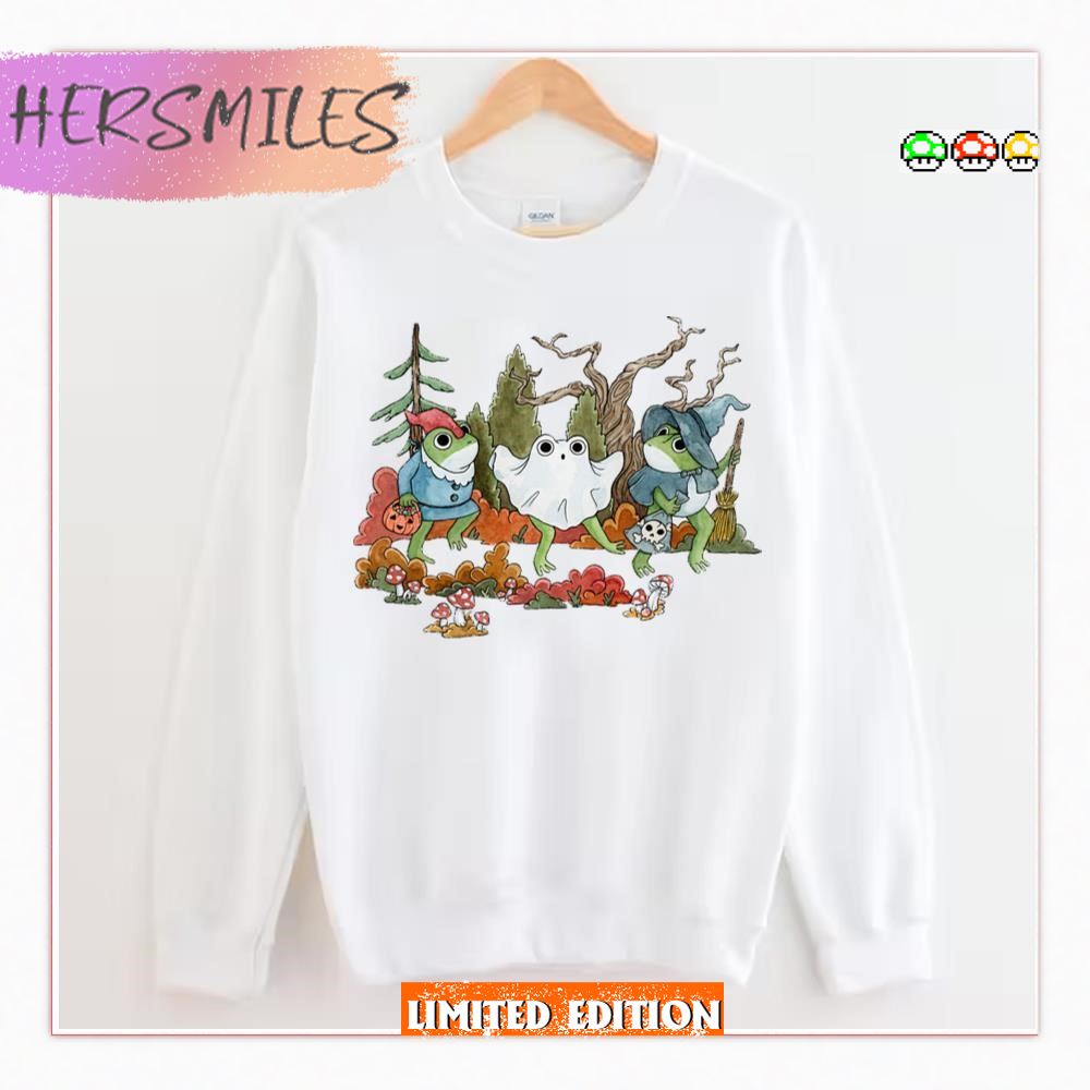 Trick Or Treat Frogs Halloween T-Shirt