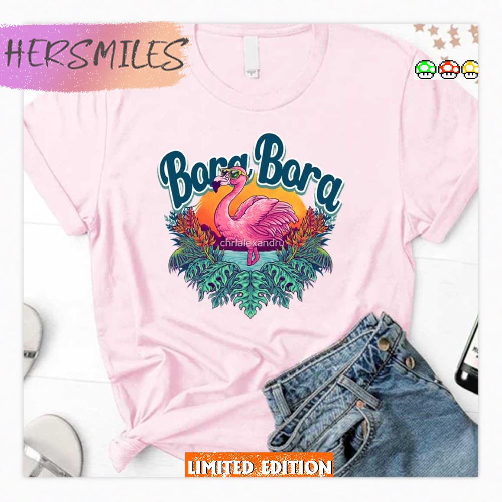 Trip Flamingo Design Bora Bora T-Shirt